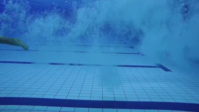 Man Diving Into Swimming Pool: Stock Video