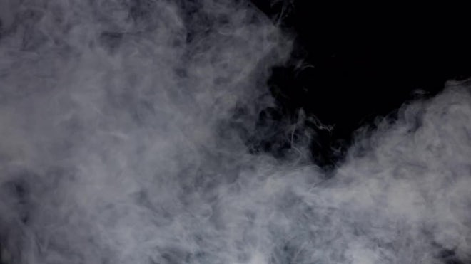 White Smoke On A Black Background - Stock Video | Motion Array