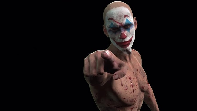 Clown Jumpscare - 3D Model Animated