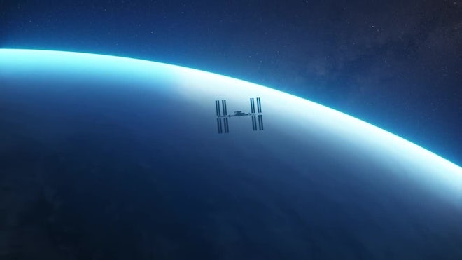 space station silhouette