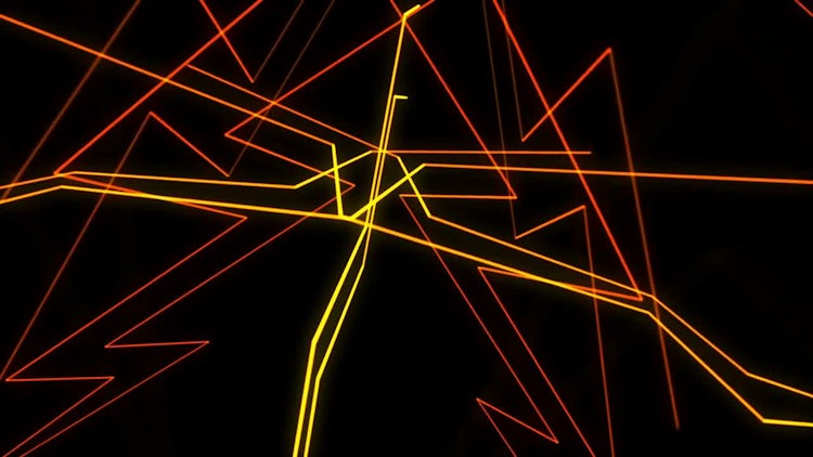 Abstract Random 3D Lines: Stock Motion Graphics