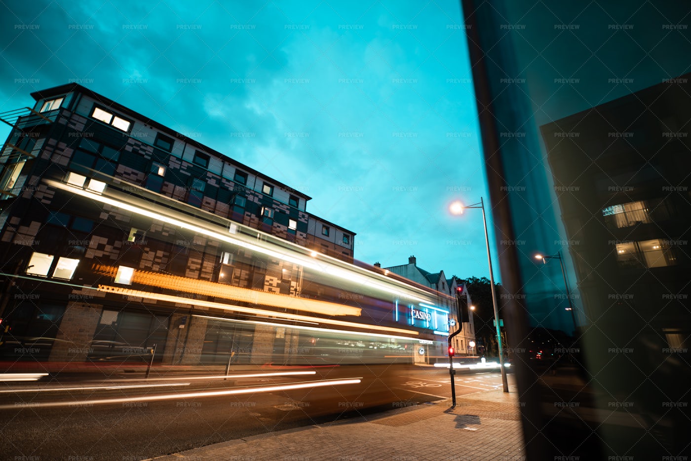 City Light Trails: Stock Photos