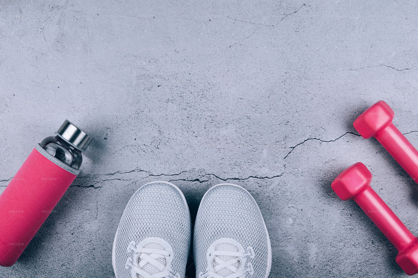 Sport Shoes And Sporty Items: Stock Photos