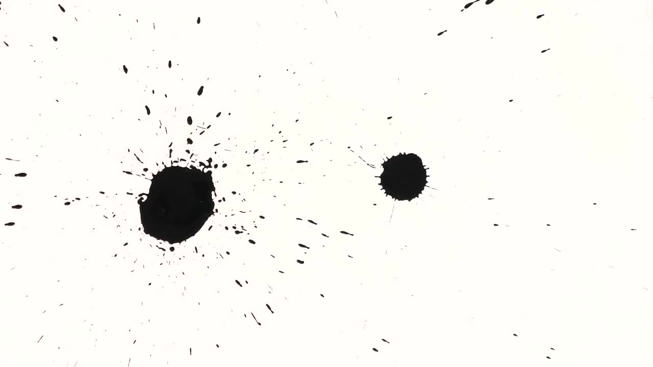 Black Ink On White Background - Stock Video | Motion Array