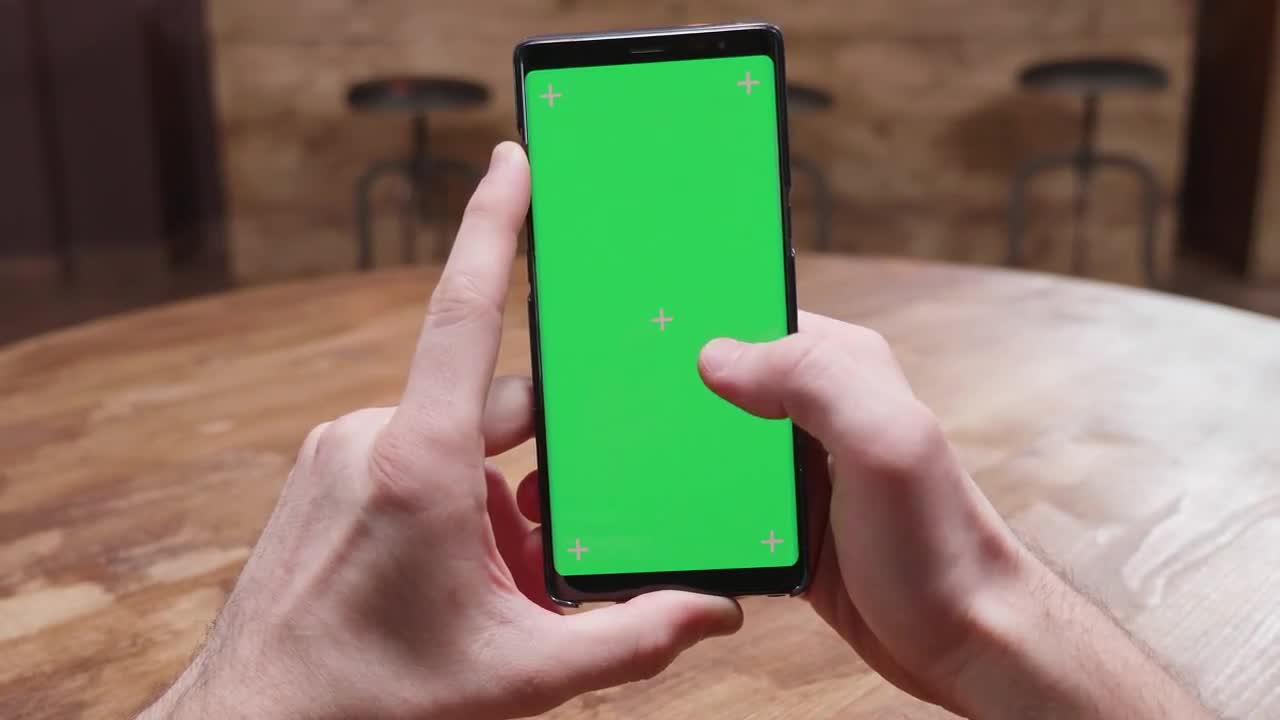 Phone With Green Screen Stock Video Motion Array