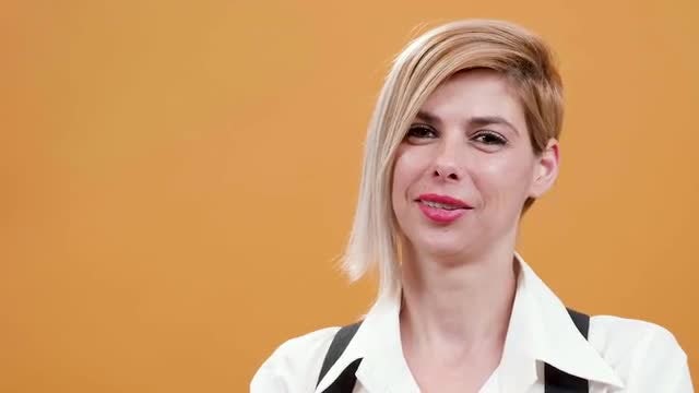 Close-Up Of A Woman: Stock Video