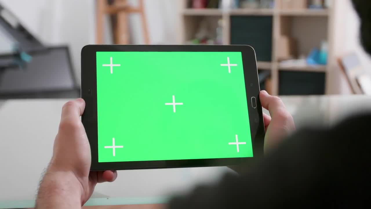 Tablet With Green Screen Stock Video Motion Array