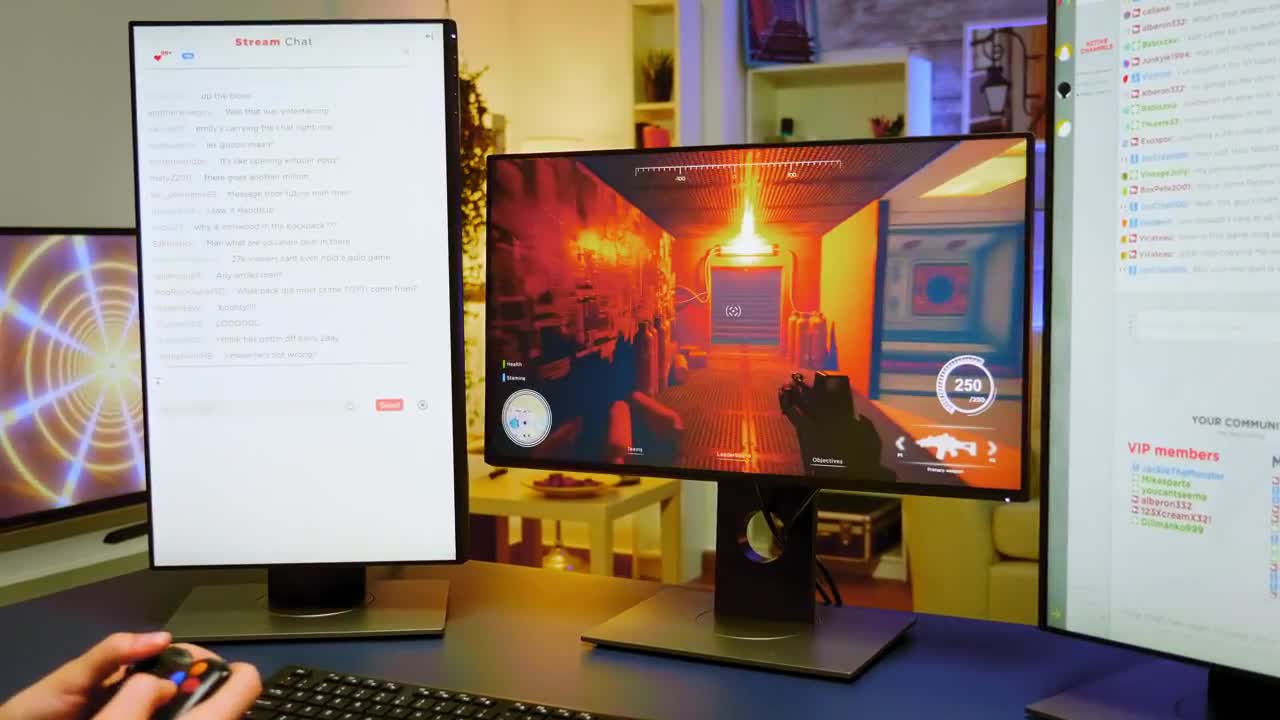 Game Streamer Using Controller Stock Video Motion Array