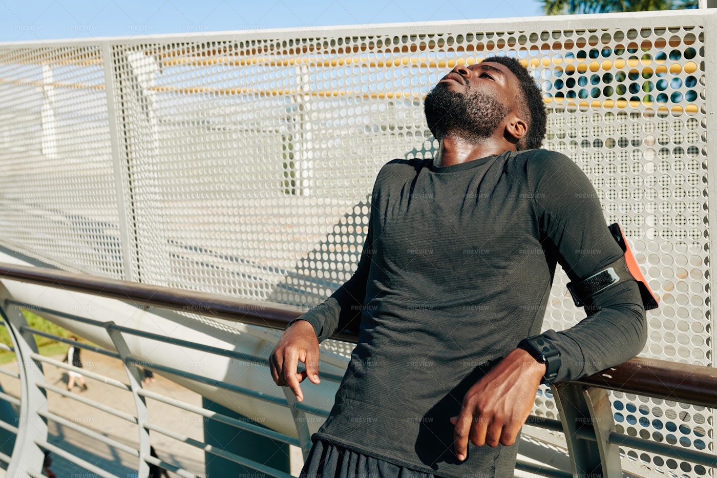 Man After Running: Stock Photos