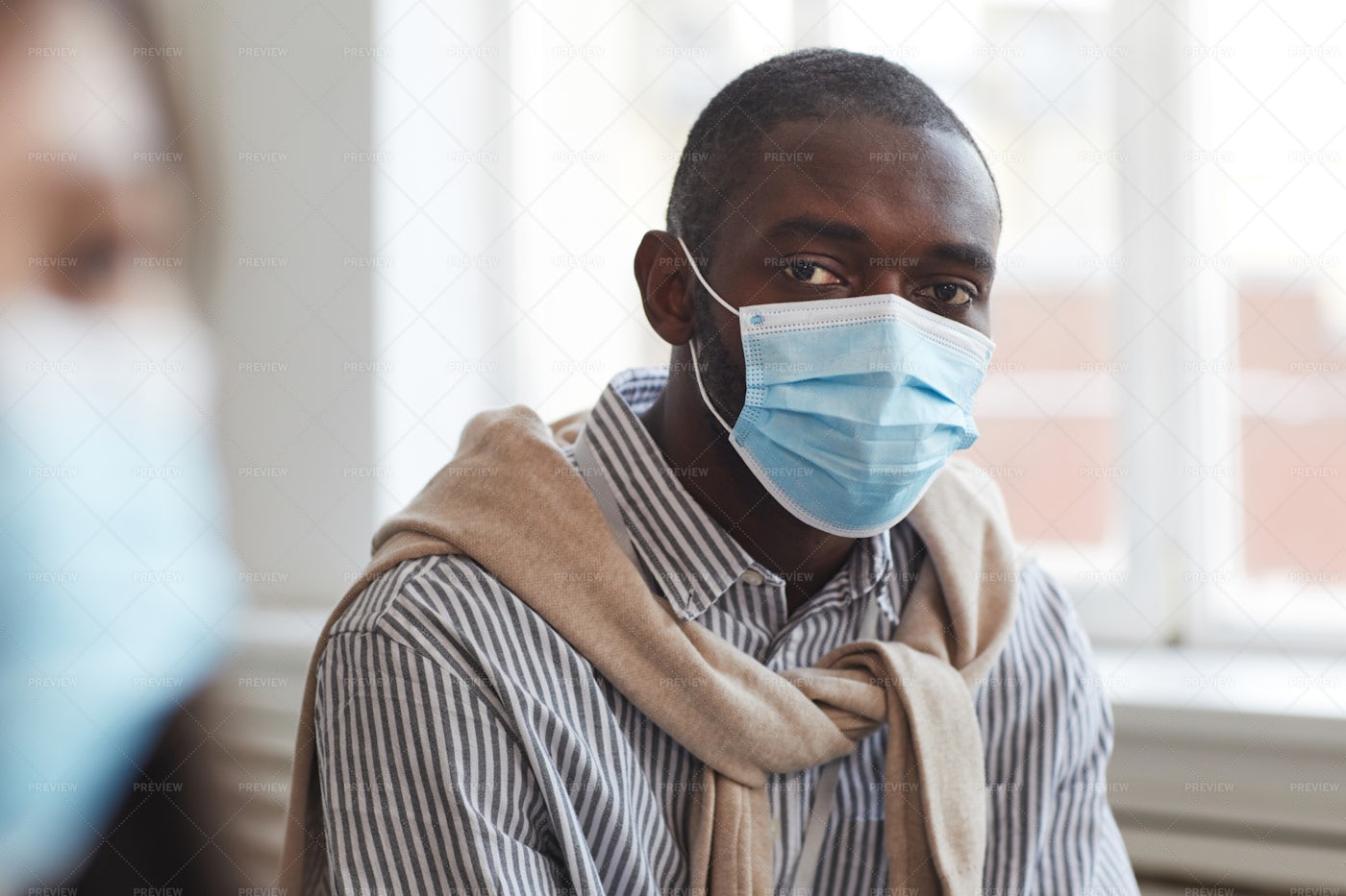 Man Wearing A Mask: Stock Photos