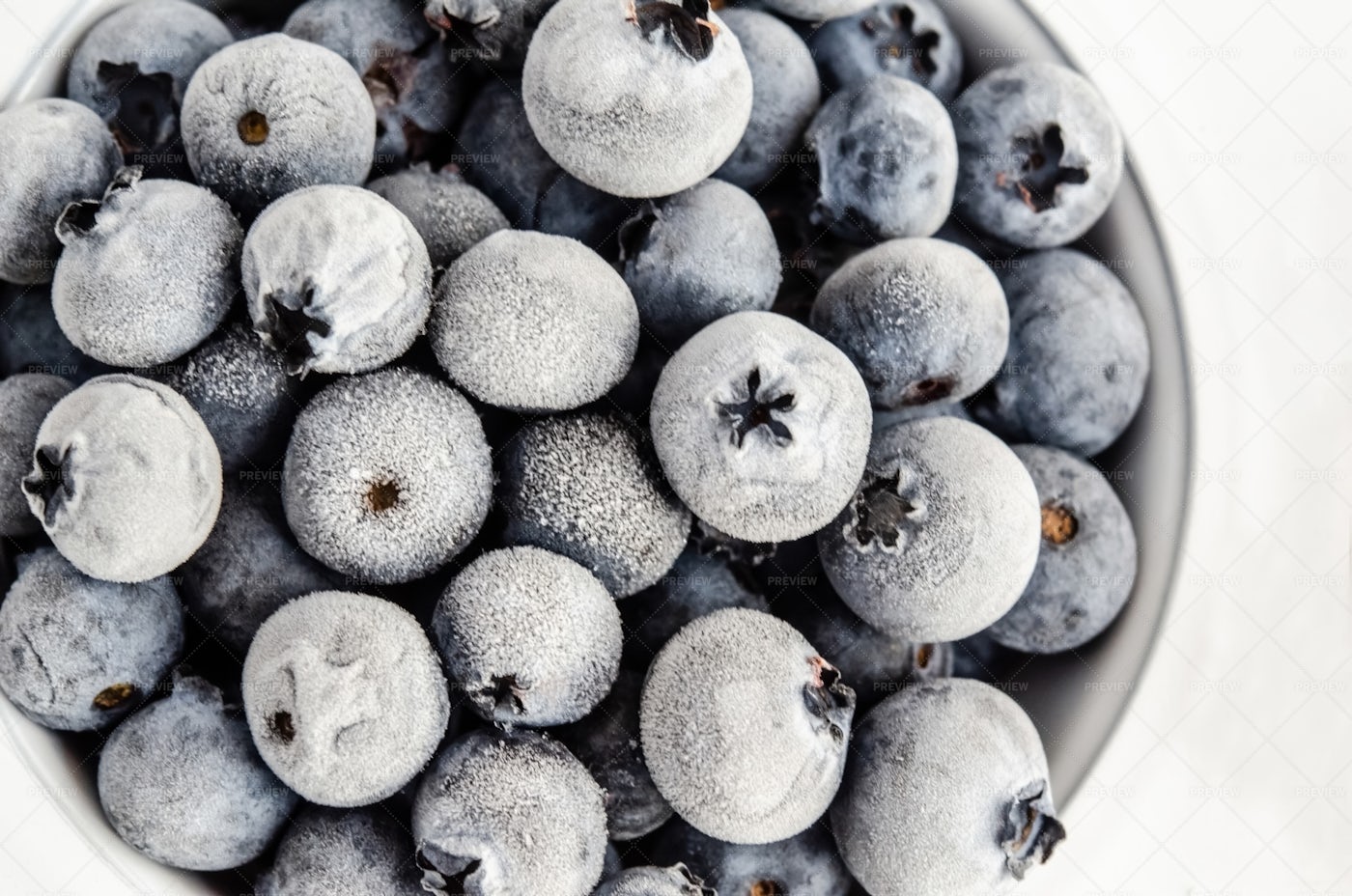 Frozen Blueberries: Stock Photos