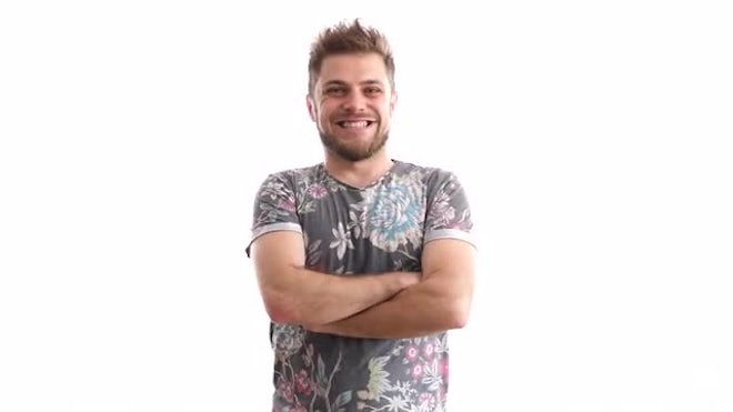 Guy Smiling For The Camera Stock Video Motion Array