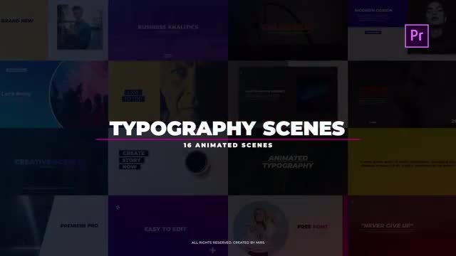 Typography Scenes: Premiere Pro Templates