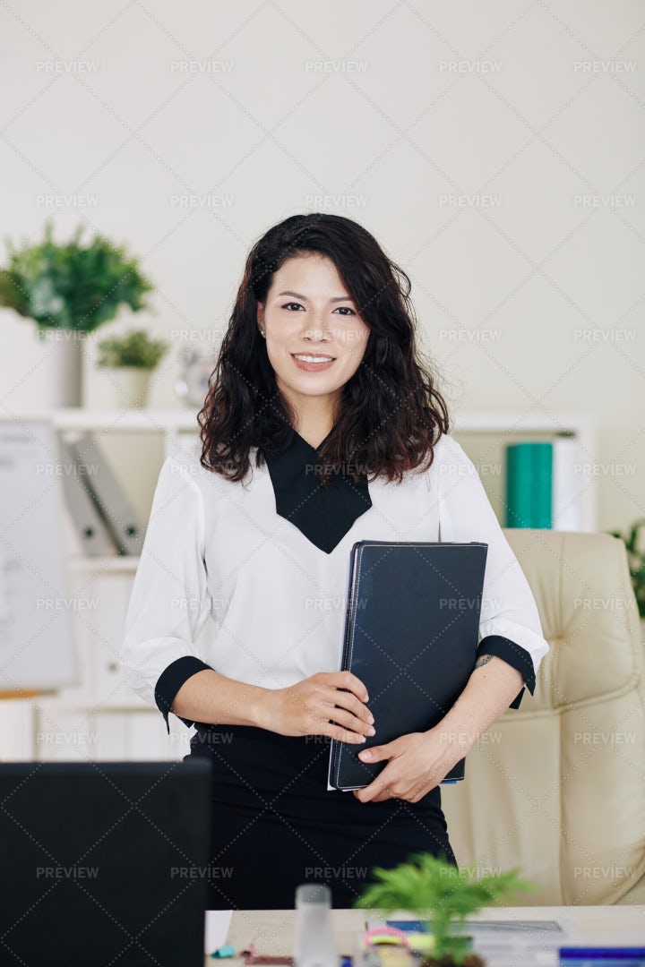 Smiling Successful Business Lady: Stock Photos