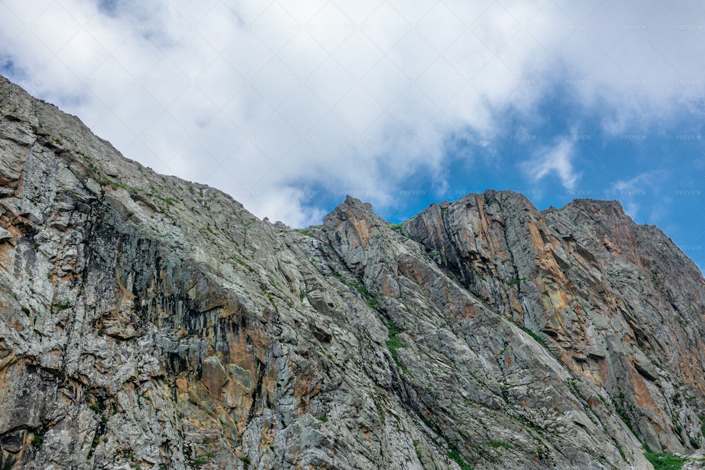 Large Cliffs In The Mountains: Stock Photos