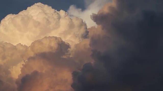 Thick White Clouds Moving: Stock Video