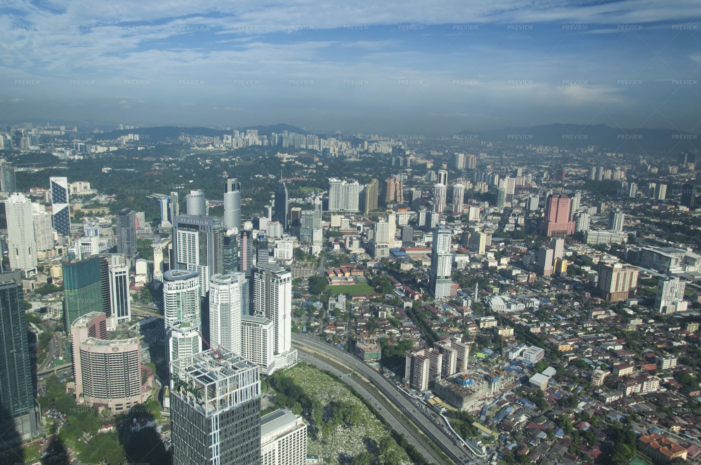 Kuala Lumpur Modern City Skyline: Stock Photos
