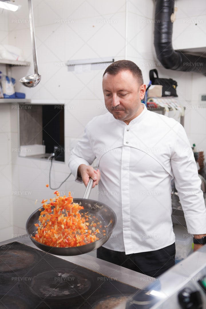 Chef Preparing Vegetables: Stock Photos