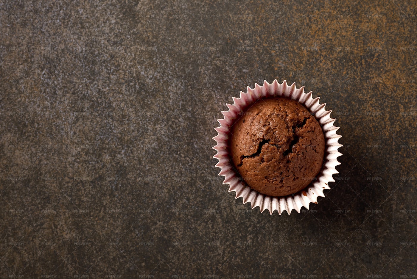 Homemade Chocolate Cupcake: Stock Photos