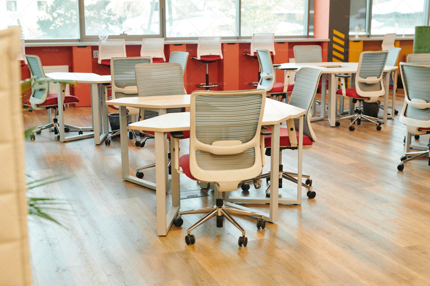 Interior Of Contemporary Open Space: Stock Photos