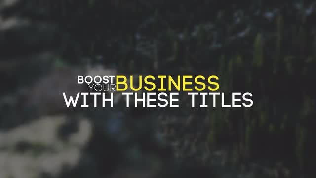 20 Clean Titles: After Effects Templates