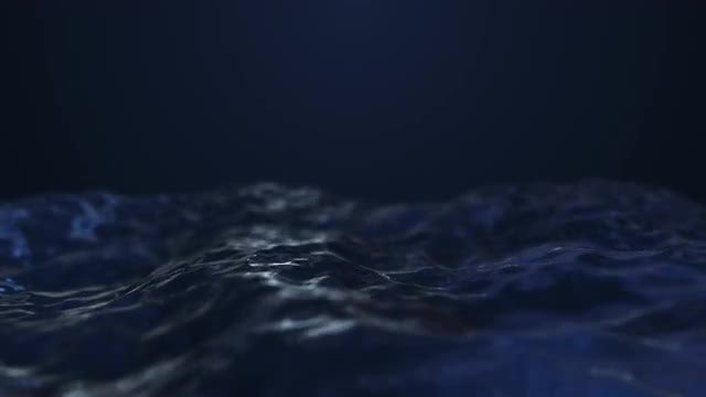 Dark Blue Abstract Waves: Stock Motion Graphics