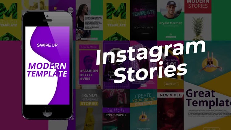 Modern Instagram Stories: After Effects Templates