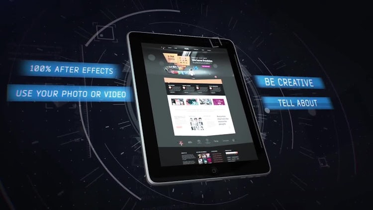 Tablet App Promo: After Effects Templates