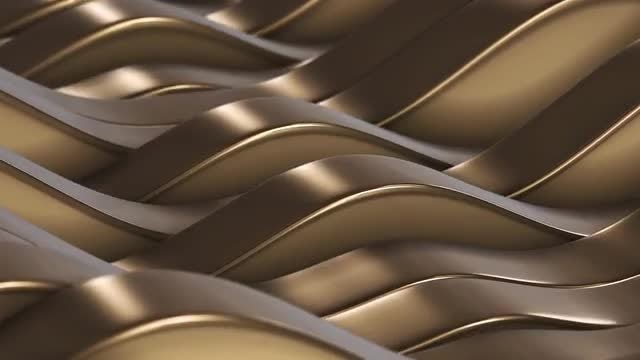 Gold Lines Fields VJ Loop: Stock Motion Graphics