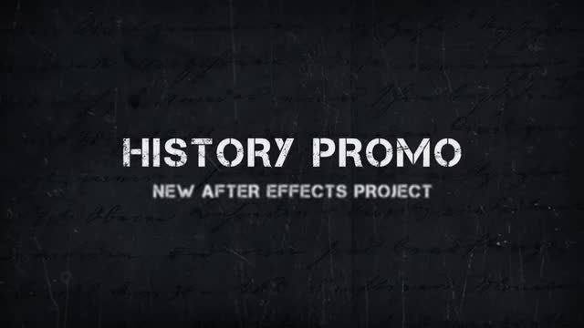 History Promo: After Effects Templates