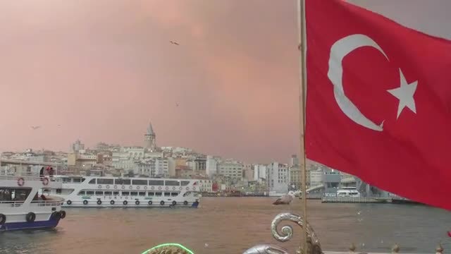 Wide-angle Shot Of Turkish Bay: Stock Video