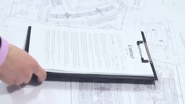 Business Contract And Money: Stock Video
