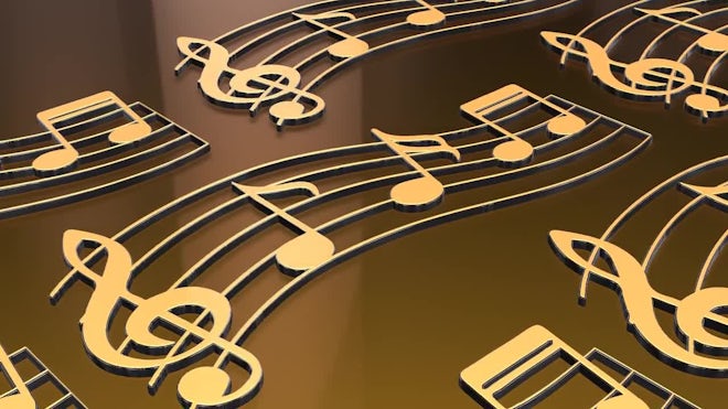 Floating Music Notes Background - Stock Motion Graphics | Motion Array