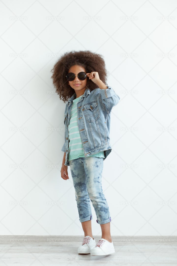 Stylish Little Girl: Stock Photos