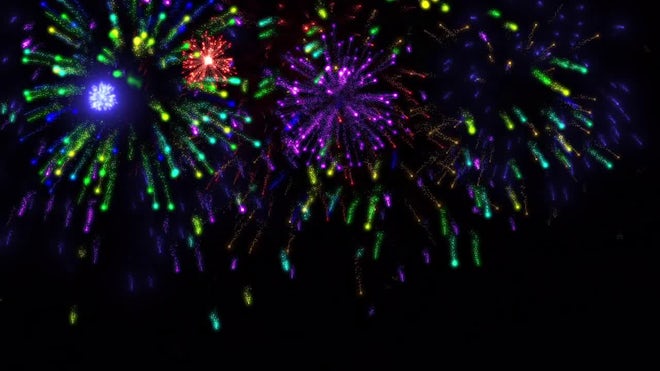 animated fireworks wallpaper