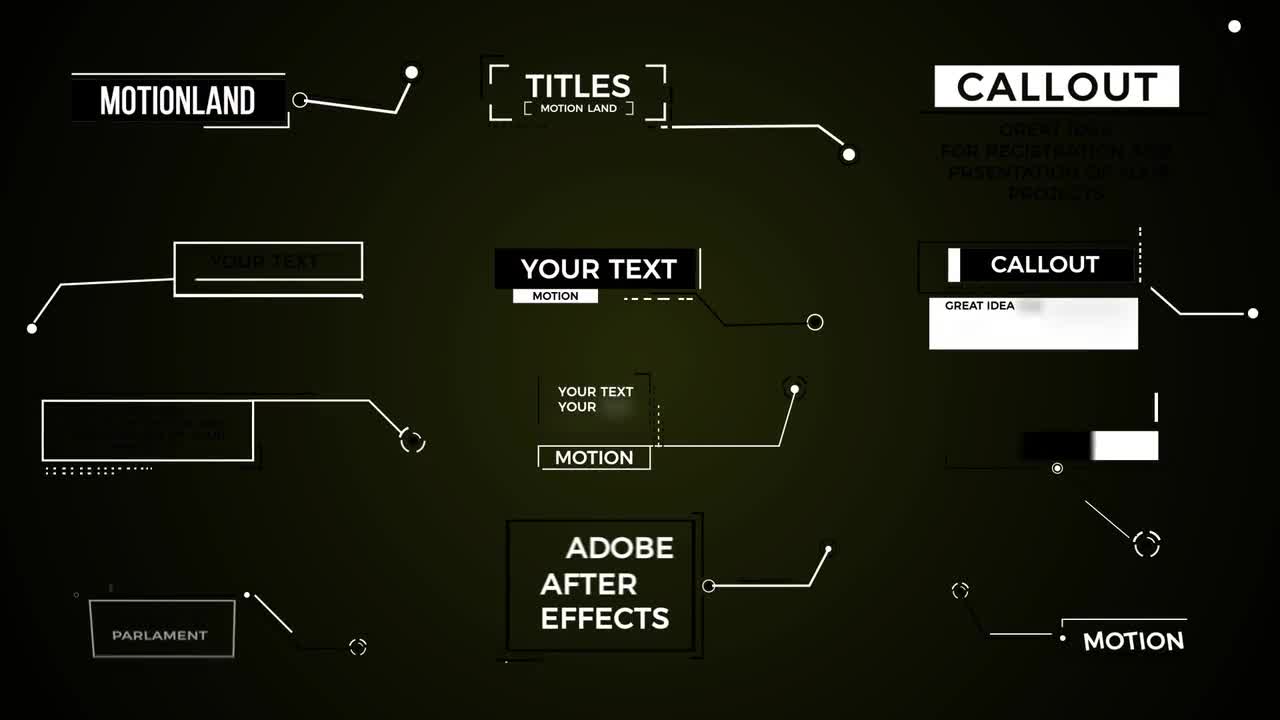 Callout Titles - After Effects Templates | Motion Array