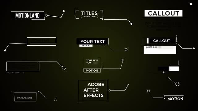 Callout Titles: After Effects Templates