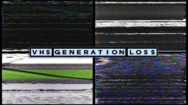 Generation Loss Vector VHS Generation Loss by Cody Cannon - Stock Motion Graphics | Motion Array