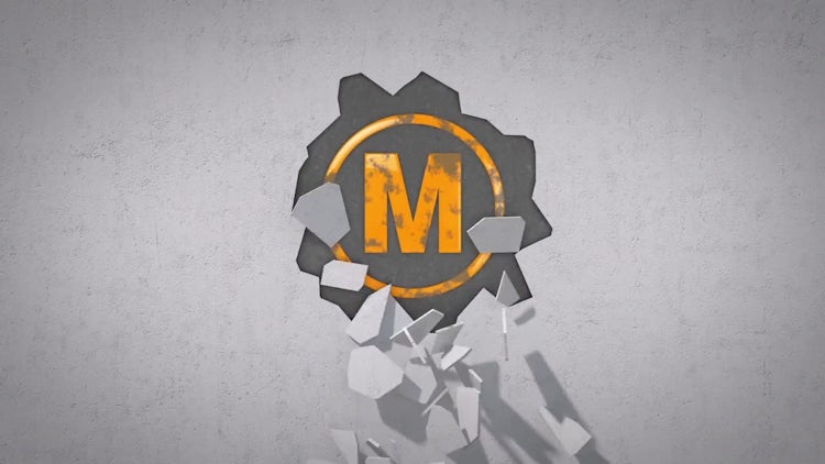 Broken Wall Logo: After Effects Templates