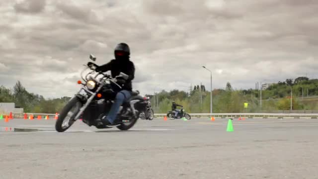 Riders Training For Motorcycle Races : Stock Video