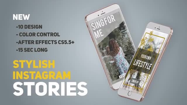 Stylish Instagram Stories: After Effects Templates