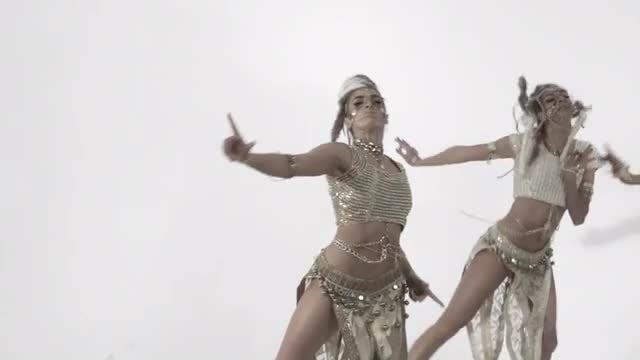 Modern Exotic Pair Of Dancers : Stock Video
