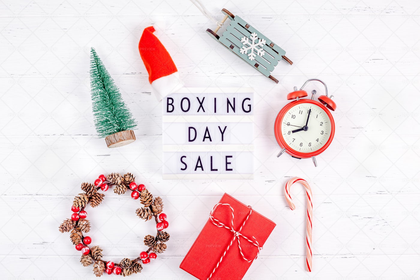 Boxing Day Sale Promotion: Stock Photos