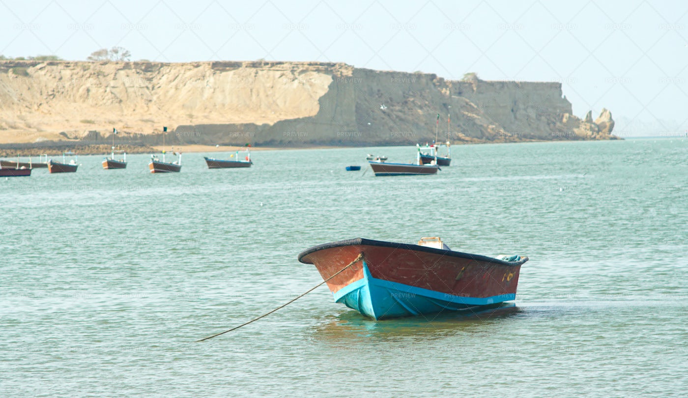 Fishing Boats In The Sea: Stock Photos