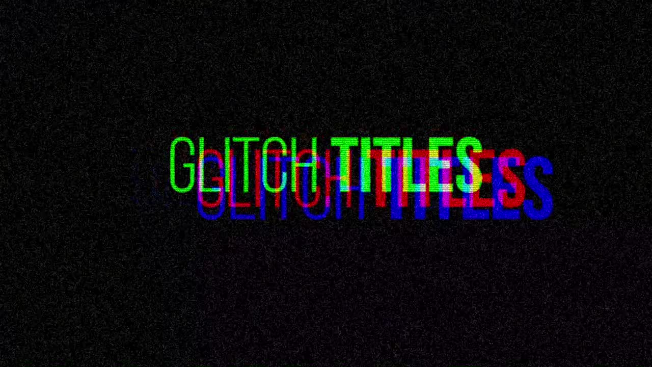Glitch Titles Premiere Pro Templates Motion Array