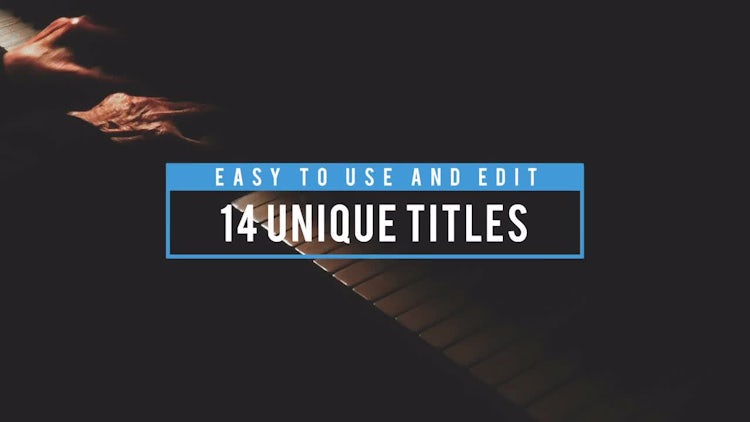 14 Amazing Titles: After Effects Templates