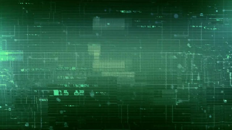 Digital Data Glitch Background: Stock Motion Graphics