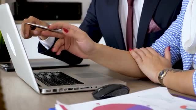 Business Partners Discussing Business Ideas: Stock Video