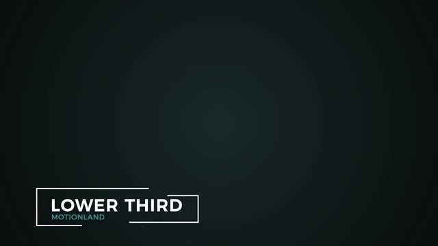 Lower Thirds Pack : After Effects Templates