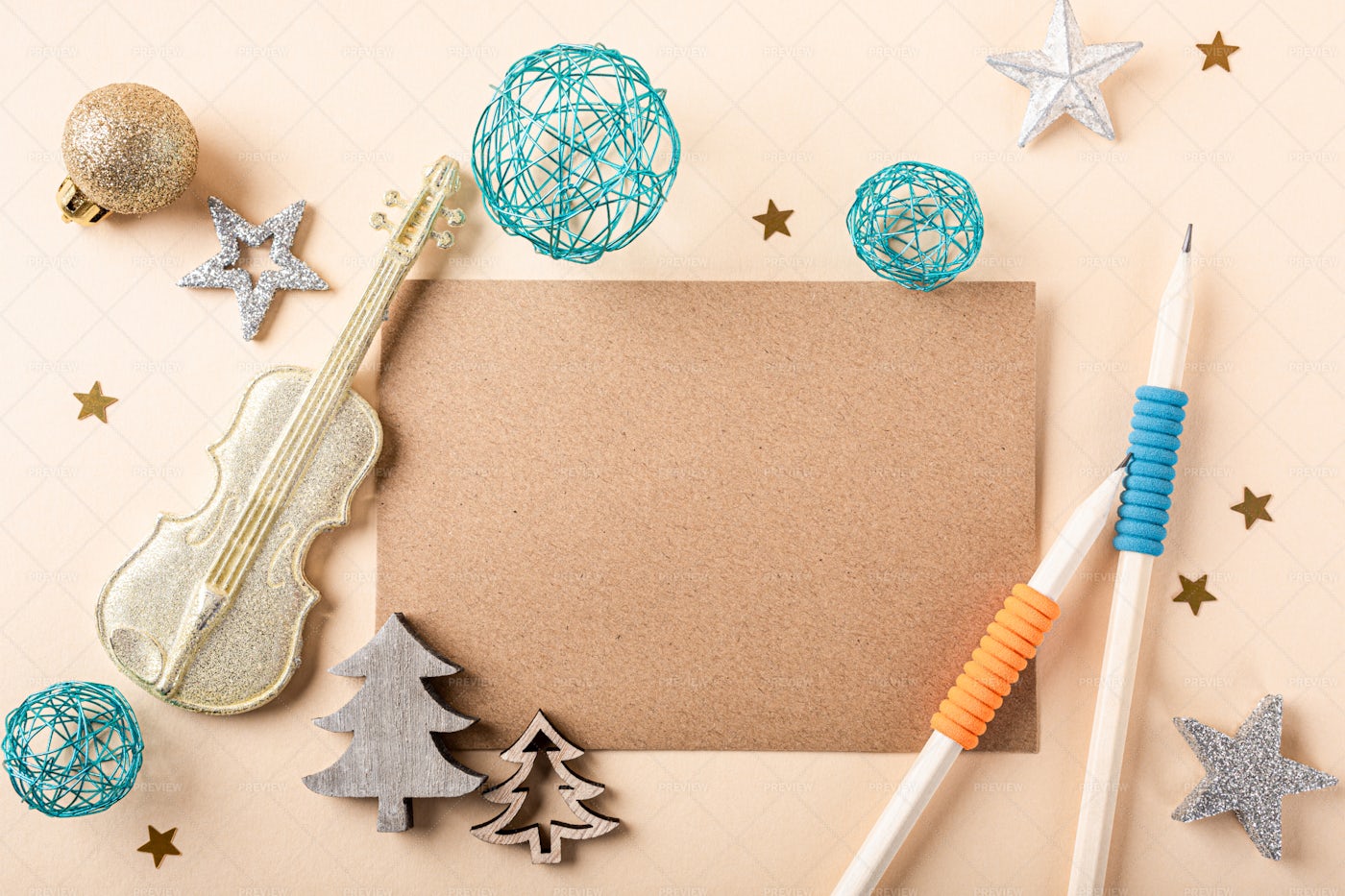 Christmas Greeting Card Concept: Stock Photos